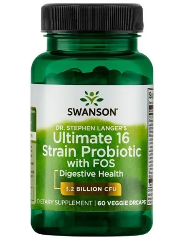 BodyNutrition | Dr. Stephen Langer's Ultimate 16 Strain Probiotic with FOS 3.2 Billion CFU Swanson