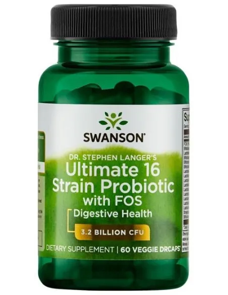 BodyNutrition | Dr. Stephen Langer's Ultimate 16 Strain Probiotic with FOS 3.2 Billion CFU Swanson