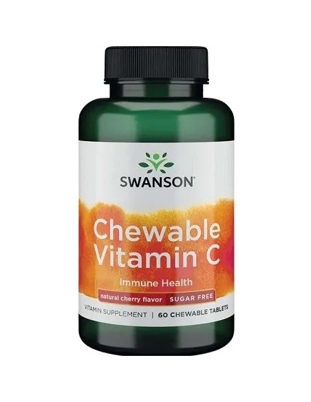 Chewable Vitamin C Natural Cherry Flavour by Swanson | Body Nutrition (EN)