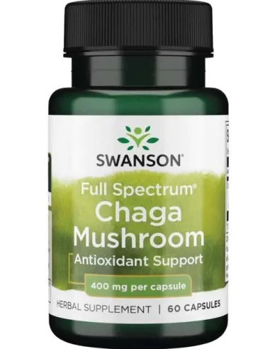 Chaga Mushroom 400mg Full Spectrum de Swanson | Body Nutrition (FR)