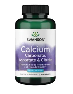 BodyNutrition | Calcium Carbonate Aspartate & Citrate 500mg Swanson