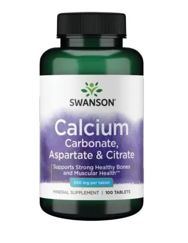 BodyNutrition | Calcium Carbonate Aspartate & Citrate 500mg Swanson