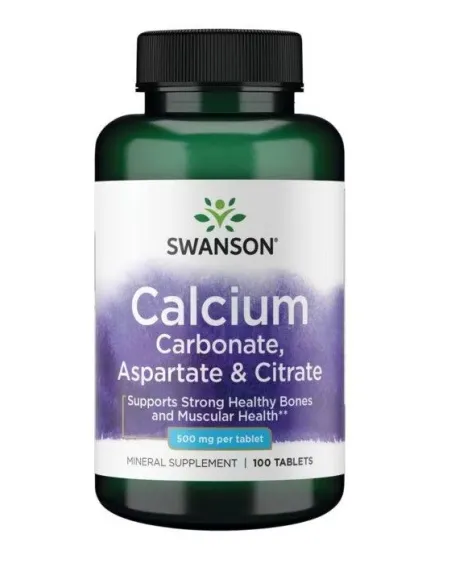 BodyNutrition | Calcium Carbonate Aspartate & Citrate 500mg Swanson