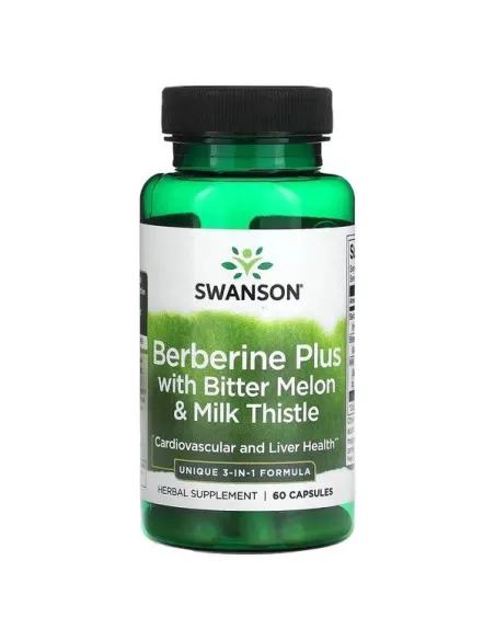 BodyNutrition | Berberine Plus with Bitter Melon & Milk Thistle Swanson