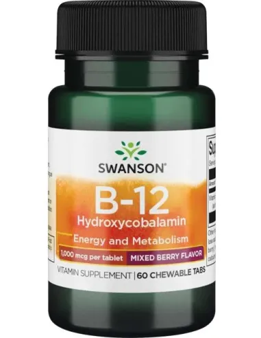 B-12 Hydroxycobalamin 1000mcg by Swanson | Body Nutrition (EN)