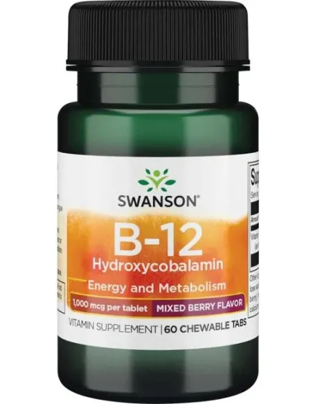 B-12 Hydroxycobalamin 1000mcg by Swanson | Body Nutrition (EN)