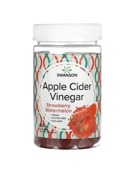 Swanson Apple Cider Vinegar Gummies Strawberry Watermelon | Body Nutrition (ES)