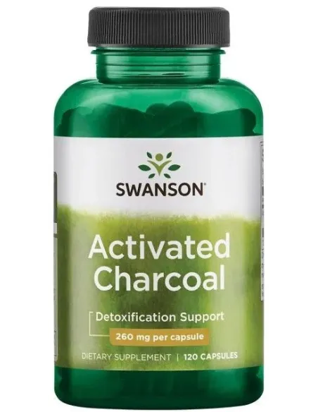 Activated Charcoal 260mg von Swanson | Body Nutrition (DE)