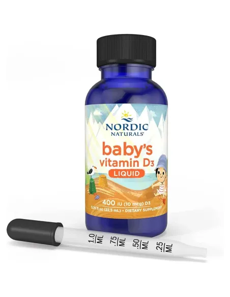 Baby's Vitamin D3 400 IU de Nordic Naturals | Body Nutrition (FR)