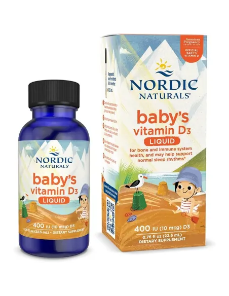 Baby's Vitamin D3 400 IU de Nordic Naturals | Body Nutrition (FR)