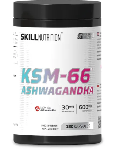 KSM-66 Ashwagandha (180 vcaps) by Skill Nutrition | Body Nutrition (EN)