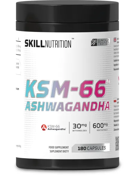 KSM-66 Ashwagandha (180 vcaps) by Skill Nutrition | Body Nutrition (EN)
