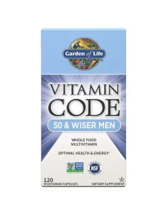 Vitamin Code 50 & Wiser Men de Garden of Life | Body Nutrition (FR)