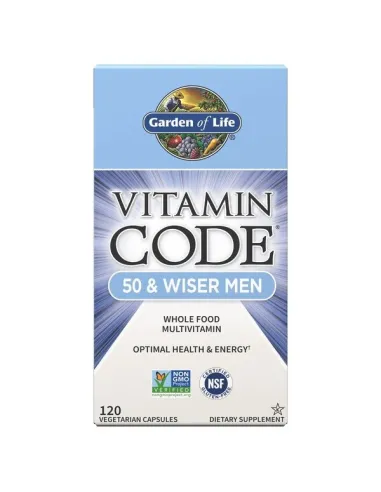Vitamin Code 50 & Wiser Men de Garden of Life | Body Nutrition (FR)