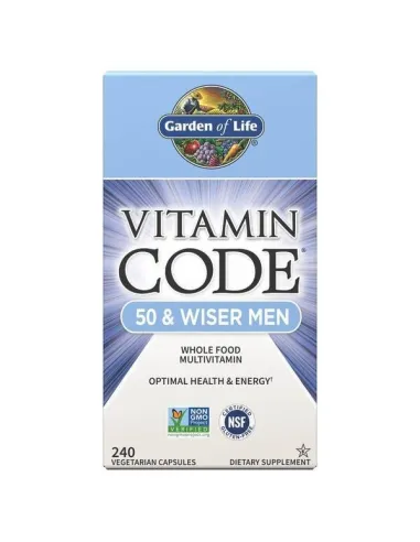 Vitamin Code 50 & Wiser Men de Garden of Life | Body Nutrition (FR)