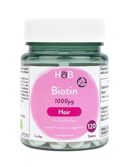 Biotin 1000mcg (120 tabs) by Holland Barrett | Body Nutrition (EN)