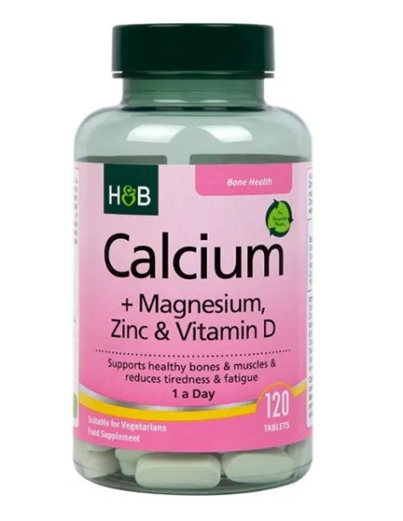 Calcium + Magnesium, Zinc & Vitamin D de Holland Barrett | Body Nutrition (FR)