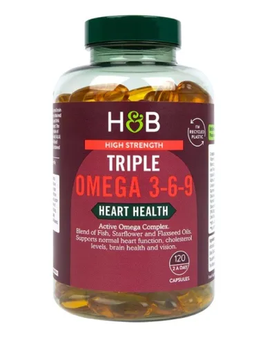 High Strength Triple Omega 3-6-9 (120 caps) by Holland Barrett | Body Nutrition (EN)