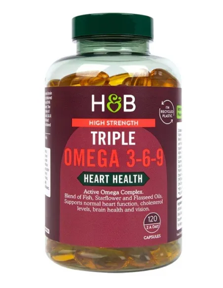 High Strength Triple Omega 3-6-9 (120 caps) by Holland Barrett | Body Nutrition (EN)