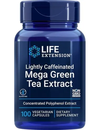 BodyNutrition | Lightly Caffeinated Mega Green Tea Extract Life Extension
