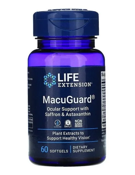 MacuGuard Ocular Support with Saffron & Astaxanthin by Life Extension | Body Nutrition (EN)