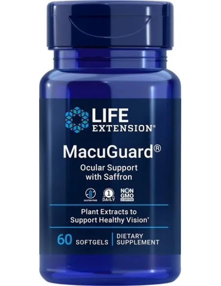 MacuGuard Ocular Support with Saffron de Life Extension | Body Nutrition (FR)