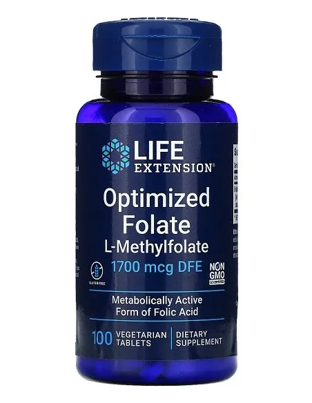 Life Extension Optimized Folate 1700mcg | Body Nutrition (ES)