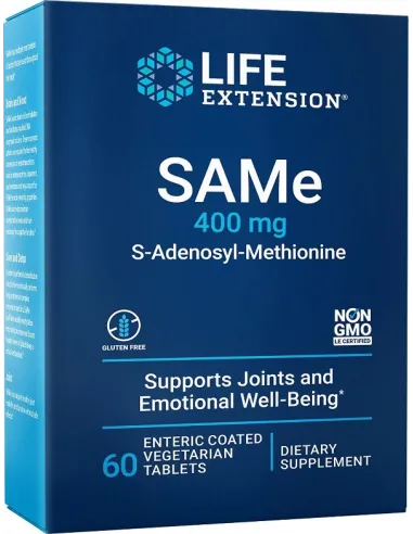 BodyNutrition | SAMe S-Adenosyl-Methionine 400mg Life Extension