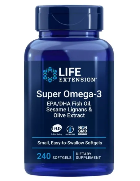 BodyNutrition | Super Omega-3 EPA DHA with Sesame Lignans & Olive Extract Life Extension