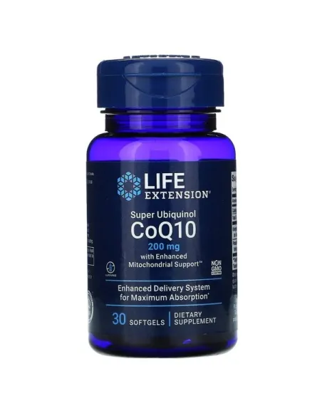 BodyNutrition | Super Ubiquinol CoQ10 with Enhanced Mitochondrial Support, 200mg Life Extension