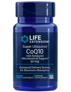 BodyNutrition | Super Ubiquinol CoQ10 with Enhanced Mitochondrial Support, 50mg Life Extension