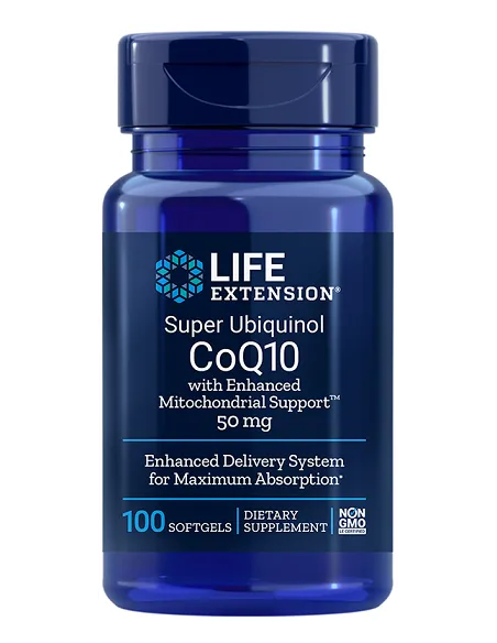 Super Ubiquinol CoQ10 with Enhanced Mitochondrial Support, 50mg de Life Extension | Body Nutrition
