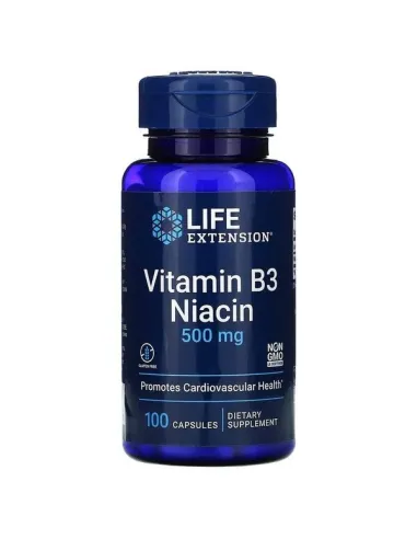 Vitamin B3 Niacin 500mg de Life Extension | Body Nutrition (FR)