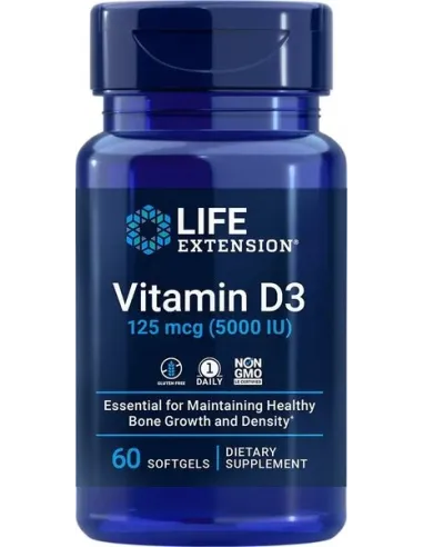 Life Extension Vitamin D3 5000IU | Body Nutrition (ES)