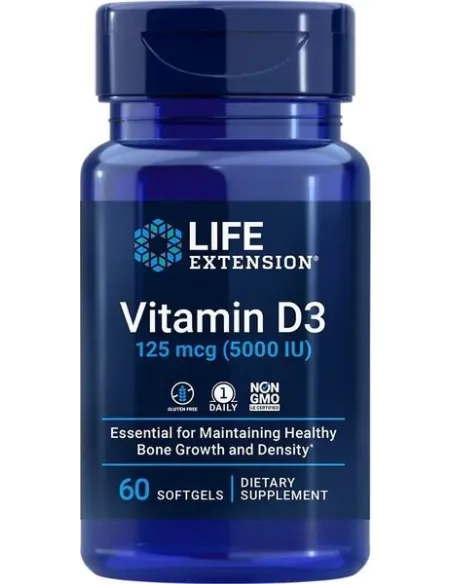 Life Extension Vitamin D3 5000IU | Body Nutrition (ES)