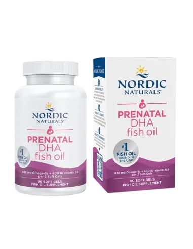 Nordic Naturals Prenatal DHA 830mg Omega-3 + 400 IU D3 | Body Nutrition (ES)