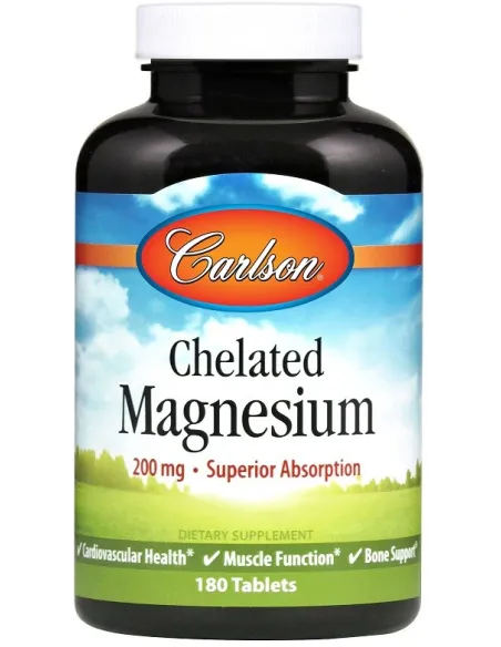 BodyNutrition | Chelated Magnesium 200mg Carlson Labs