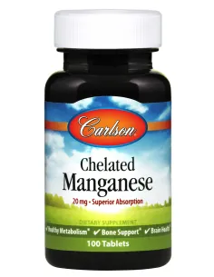 BodyNutrition | Chelated Manganese 20mg Carlson Labs