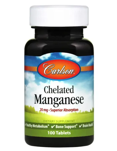 BodyNutrition | Chelated Manganese 20mg Carlson Labs