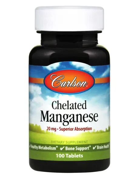 BodyNutrition | Chelated Manganese 20mg Carlson Labs
