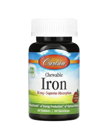 Carlson Labs Chewable Iron 30mg | Body Nutrition (ES)