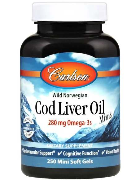 BodyNutrition | Cod Liver Oil Minis 280mg Carlson Labs