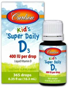 BodyNutrition | Kid's Super Daily D3, 400 IU Carlson Labs