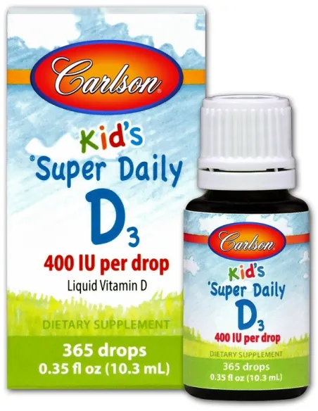 BodyNutrition | Kid's Super Daily D3, 400 IU Carlson Labs