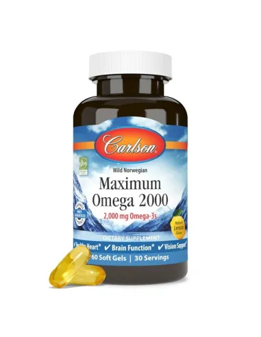 BodyNutrition | Maximum Omega 2000 (60 softgels) Carlson Labs