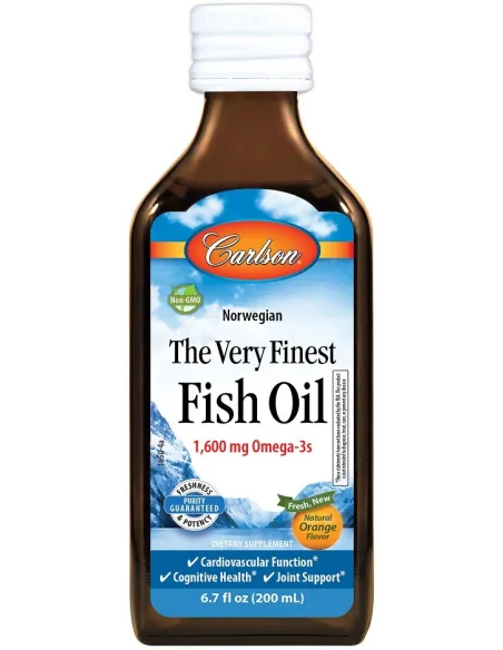 The Very Finest Fish Oil (200ml) by Carlson Labs | Body Nutrition (EN)