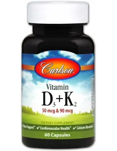 BodyNutrition | Vitamin D3 + K2 Carlson Labs