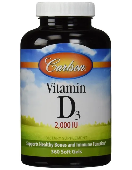 Vitamin D3 2000 IU (360 softgels) von Carlson Labs | Body Nutrition (DE)