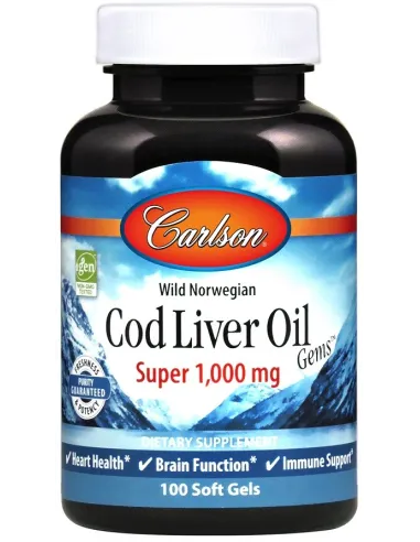 BodyNutrition | Wild Norwegian Cod Liver Oil Gems Carlson Labs