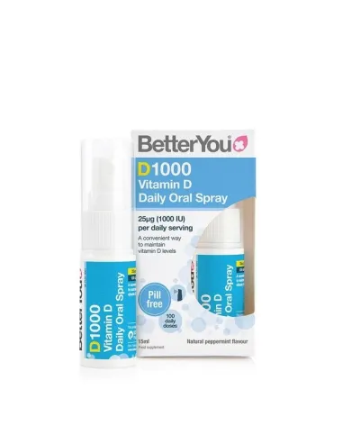 BetterYou D1000 Daily Vitamin D Oral Spray | Body Nutrition (ES)